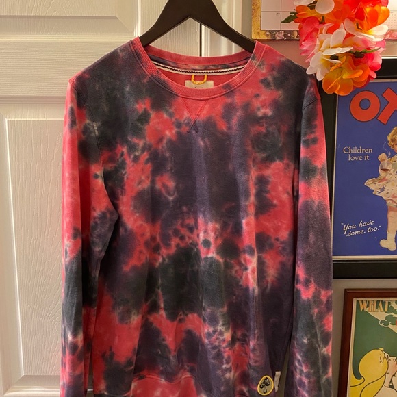 Unisex Pink and Purple Tie Dye Crewneck the brand Koto at Urban Outfitters - Picture 2 of 6